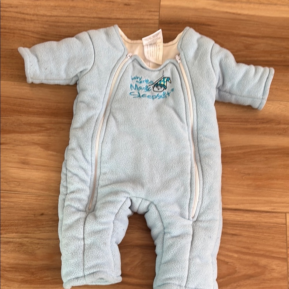 Baby Blue Fleece Snowsuit